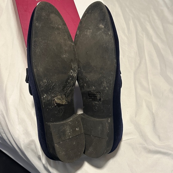 Posh Midnight Blue Velvet Men's Loafers - Picture 5 of 5
